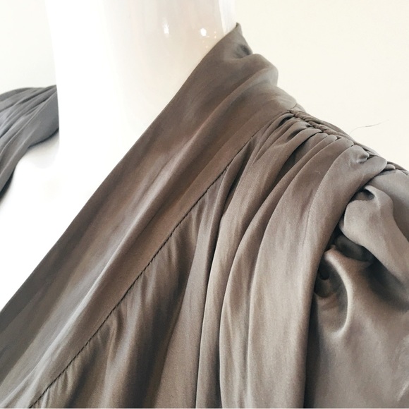 Karen Millen silver grey shawl collar open front designer evening jacket top 6 - Picture 16 of 16